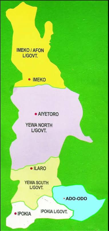 Map of Yewaland