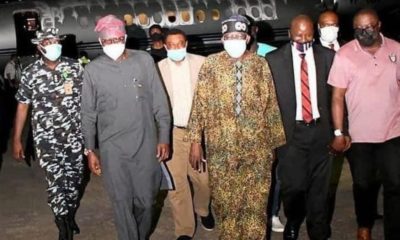BREAKING: BOLA AHMED TINUBU FINALLY RETURNS TO NIGERIA AFTER 3-MONTH UK MEDICAL TRIP.