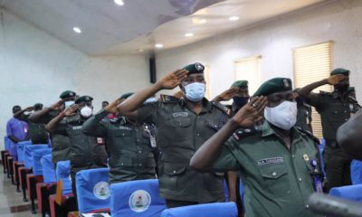 POLICE MOBILE FORCE SQUADRON COMMANDERS AT FHQ ABUJA.