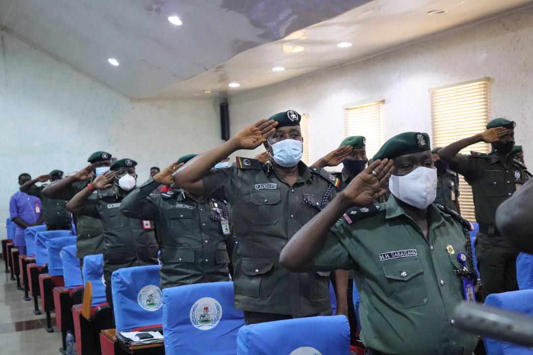 POLICE MOBILE FORCE SQUADRON COMMANDERS AT FHQ ABUJA.