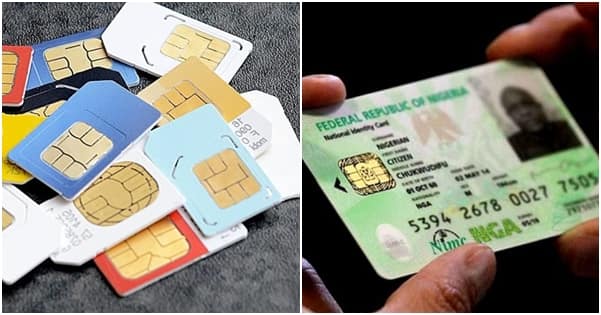 SIM CARDS NOT TO BE LINKED TO NIN