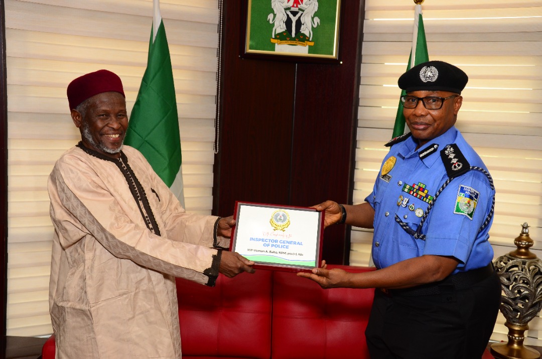 IGP USMAN ALKALI BABA AT CJN OFFICE.