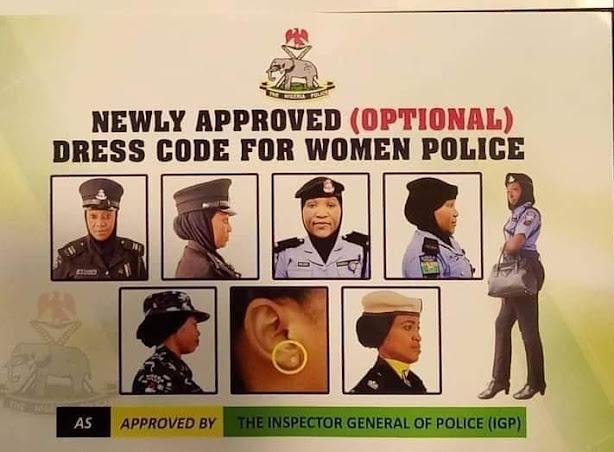 NIGERIA POLICE NEW DRESS CODE FOR FEMALE PERSONNEL.